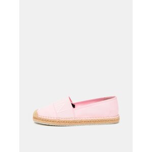 Calvin Klein ružové espadrilky Espadrille Roped Toe