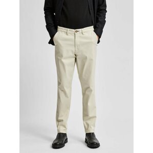 Krémové chino nohavice Selected Homme Miles