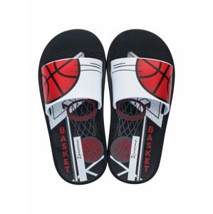 Ipanema čierne chlapčenské šľapky Urban Slide Kids Black/Black/Grey