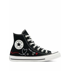 Converse čierne členkové tenisky Valentine's Day Chuck Taylor All Star