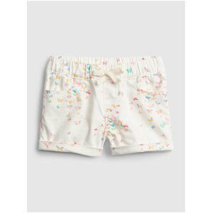 Detské kraťasy butterfly shorts Biela