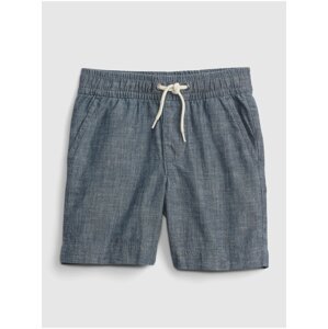 Detské kraťasy chambray pull-on shorts chambray pull-on shorts Šedá