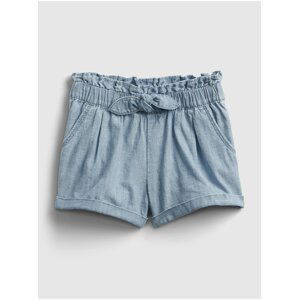 Detské kraťasy chamb utility chambray utility pull-on shorts Modrá