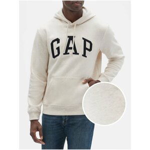 Mikina GAP Logo fleece arch Biela