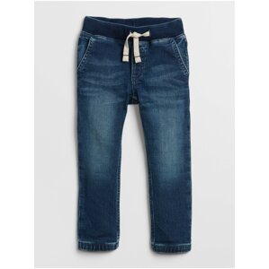 Detské džínsy jogger pull-on denim with stretch Modrá