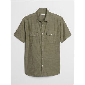 Košeľa short sleeve utility shirt Zelená