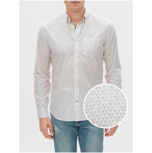 Košeľa poplin shirt in slim fit Šedá