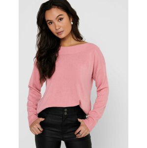 Ružový sveter ONLY Amalia