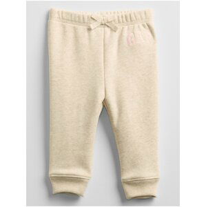 Baby tepláky GAP Logo pull-on pants Béžová