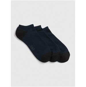 Ponožky ankle socks, 3 párov Modrá