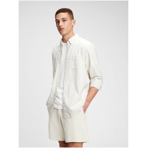 Košeľa lived-in stretch oxford shirt Biela