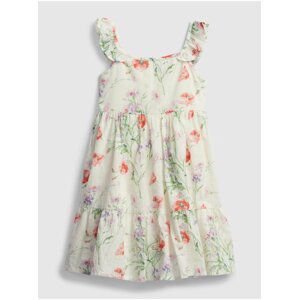 Detské šaty floral dress Béžová
