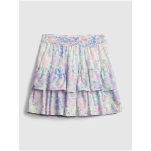 Detská sukňa tiered watercolor skirt Farebná