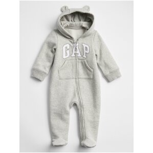 Baby overal GAP Logo one-piece Šedá