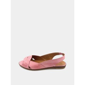 Ružové dámske kožené sandálky WILD