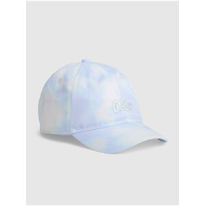 Detská šiltovka GAP Logo tie-dye baseball hat Modrá