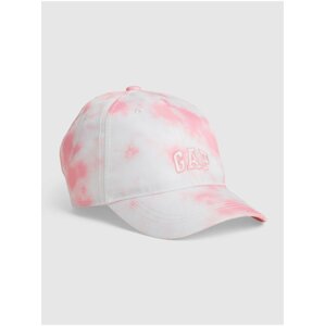 Detská šiltovka GAP Logo tie-dye baseball hat Ružová