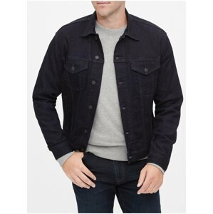 Džínsová bunda icon denim jacket with GapFlex Čierna