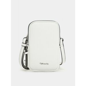 Biela malá crossbody kabelka/púzdro na telefón Tamaris