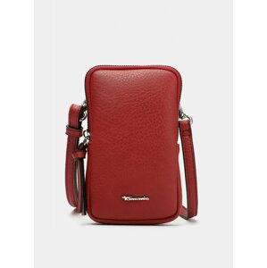 Červená malá crossbody kabelka/púzdro na telefón Tamaris