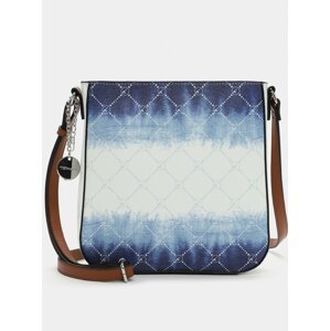 Modro-biela vzorovaná crossbody kabelka Tamaris