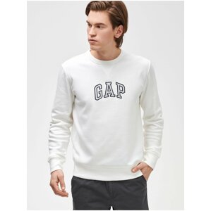 Mikina GAP Logo crewneck sweatshirt Biela