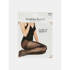 Čierne vzorované pančuchové nohavice Andrea Bucci 30 DEN