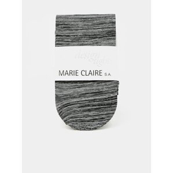 Šedé žíhané pančuchové nohavice Marie Claire