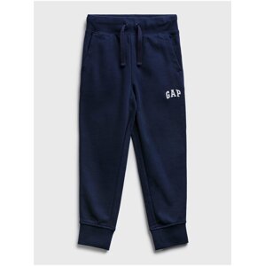 Detské tepláky GAP Logo fit tech joggers Modrá