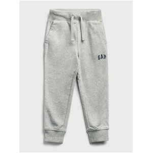 Detské tepláky GAP Logo fit tech joggers Šedá