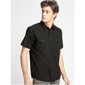 Košeľa short sleeve utility shirt Čierna