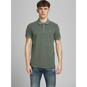 Zelená polokošeľa Jack & Jones Washed