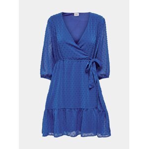 Modré vzorované zavinovacie šaty Jacqueline de Yong Emilia