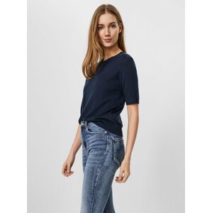 Tmavomodrý top VERO MODA Silke