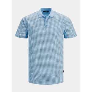 Svetlomodrá vzorovaná polokošeľa Jack & Jones