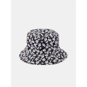 Čierny kvetovaný klobúk Pieces Magorita
