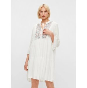 Letné a plážové šaty pre ženy Pieces - biela