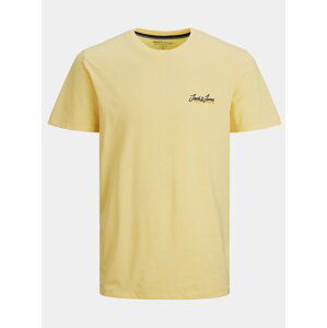 Žlté tričko s nápisom Jack & Jones Tons