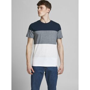 Bielo-modré tričko Jack & Jones Laguna