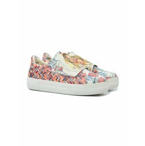 Goby biele slip on Girl With Flowers