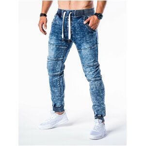 Men's jeans joggers P551 - svetlo nebesko modrá