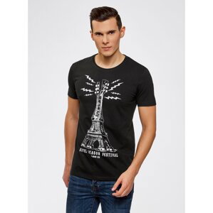 Tričko s potlačou "Eiffelova veža" OODJI