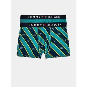 Sada dvoch zelených chlapčenských vzorovaných boxeriek Tommy Hilfiger