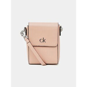 Ružová malá crossbody kabelka Calvin Klein