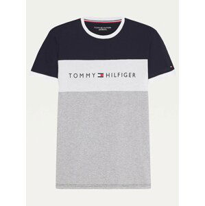 Tričká s krátkym rukávom pre mužov Tommy Hilfiger - sivá, tmavomodrá