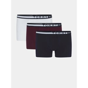 Boxerky pre mužov Tommy Hilfiger - čierna, biela, vínová