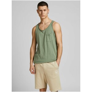 Zelené basic tielko Jack & Jones Connell