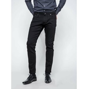 Čierne slim fit rifle Jack & Jones Glenn