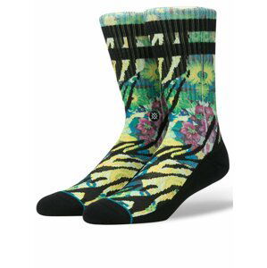 Zeleno-čierne pánske vzorované ponožky Stance Tiger Lily