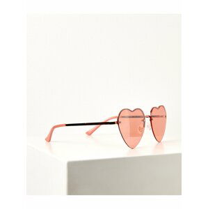 Ružovozlaté slnečné okuliare v tvare srdca CAMAIEU